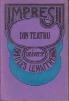 coperta Impresii din teatru