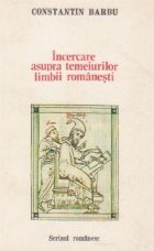 Incercare asupra temeiurilor limbii romanesti