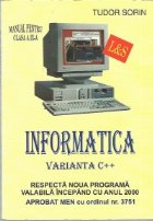 Informatica - Manual pentru clasa a IX-a profilul matematica-informatica, Varianta C++