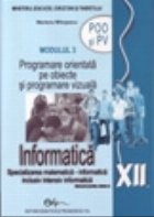 Informatica Xll modulul 3 POO si PV