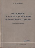 coperta Instrumente de control si masurare in prelucrarea titeiului