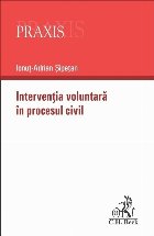 coperta Intervenţia voluntară în procesul civil