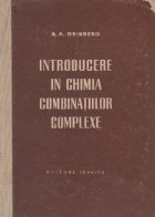 coperta Introducere in chimia combinatiilor complexe