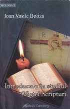 Introducere studiul Sfintei Scripturi