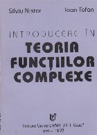 Introducere teoria functiilor complexe