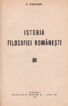 Istoria filosofiei romanesti (Bagdasar)