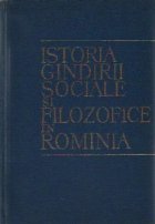Istoria gindirii sociale filosofice Rominia