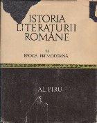 coperta Istoria literaturii romane, Volumul al II-lea - Epoca premoderna