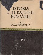 Istoria literaturii romane, Volumul al II-lea - Epoca premoderna