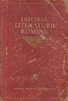 Istoria Literaturii Romine