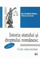 Istoria statului dreptului romanesc Editie