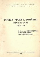 Istoria veche Romaniei Note curs