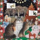 Ivory Cats - An American Christmas advent calendar (with sti