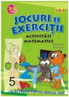 coperta Jocuri si exercitii - Activitati matematice 3-5 ani