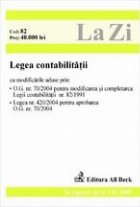 coperta Legea contabilitatii (actualizat la 01.01.2005)