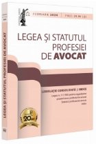 coperta Legea şi Statutul profesiei de avocat