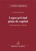 Legea privind piata de capital. Comentariu pe articole