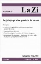 coperta Legea privind profesia de avocat (actualizat la 05.02.2010). Cod 380