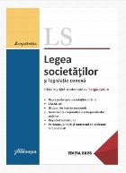 coperta Legea societăţilor şi legislaţie conexă