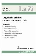 Legislatia privind contractele comerciale (actualizat la 25.07.2007)