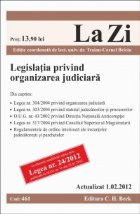 coperta Legislatia privind organizarea judiciara (actualizat la 01.07.2012). Cod 477