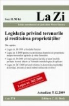 coperta Legislatia privind terenurile si restituirea proprietatilor. Cod 374