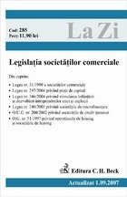 coperta Legislatia societatilor comerciale (actualizata la 01.09.2007). Cod 285