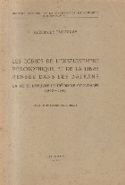 Les Debuts De L\'Enseignement Philosophique Et De La Libre Pensee Dand Les Balkans - La Vie Et L\'Oeuvre De Th