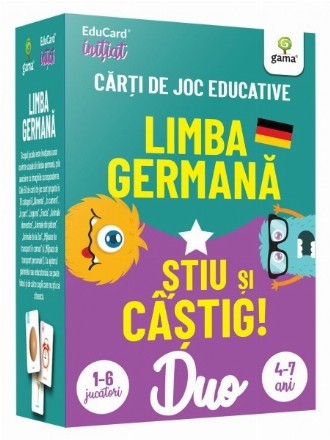 Limba germana - Stiu si castig! Carti de joc educative