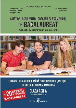 Limba şi literatura română pentru şcolile cu predare în limba maghiară : caiet de lucru pentru pregătirea examenului de Bacalaureat - clasa a XI-a,aplicaţii pe itemi - tipuri de exerciţii - toate filierele