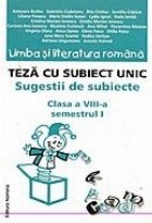 Limba literatura romana Teza subiect