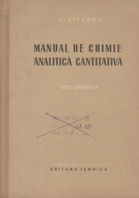 Manual de chimie analitica cantitativa - Volumetria