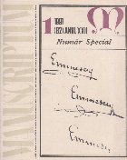 Manuscriptum (82)/1991 Numar special