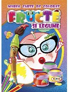 coperta Marea carte de colorat. Fructe si legume