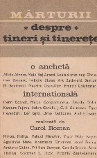 Marturii despre tineri si tinerete
