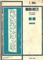 Masini unelte Bazele teoretice ale