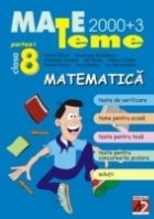 MATEMATICĂ. CLASA A 8-A. PARTEA I