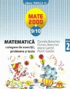 coperta Matematica - Culegere de exercitii, probleme si teste, Clasa a II-a (Anul scolar 2009-2010)