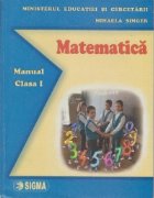 coperta Matematica. Manual clasa I