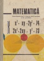 Matematica. Manual pentru anul I - Licee de cultura generala si de specialitate