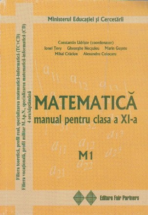 Matematica, Manual pentru clasa a XI-a - M1