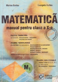 Matematica. Manual pentru clasa a X-a M1