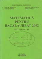 Matematica pentru bacalaureat 2002 Teste
