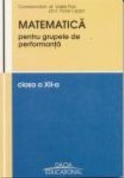Matematica pentru grupele performanta clasa