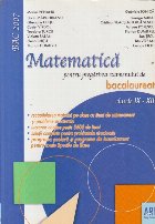 Matematica pentru pregatirea examenului bacalaureat