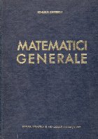 Matematici generale, Volumul al II-lea