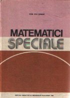 Matematici speciale Volumul