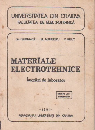 Materiale electrotehnice - Lucrari de laborator