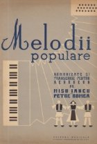 coperta Melodii populare armonizate si transcrise pentru acordeon de Misu Iancu si Petre Romea