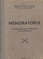 Memoratorul ofiterului artilerie din rezerva
